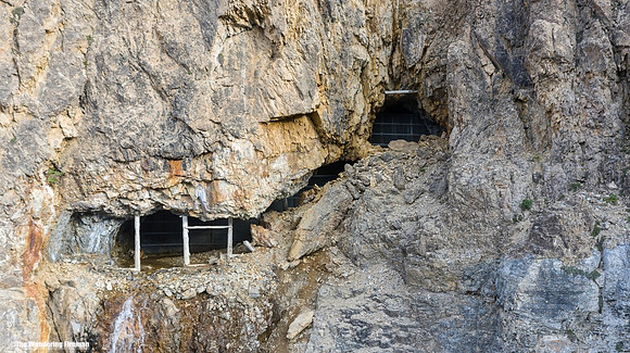 Mine shaft entrances in Yoho National Park British Columbia