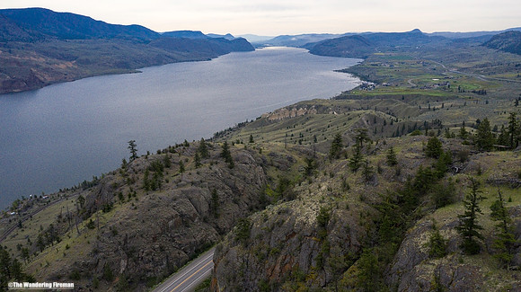 The Trans Canada Highway near Kamloops British Columbia