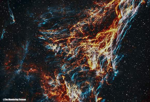 A section of the West Veil Nebula