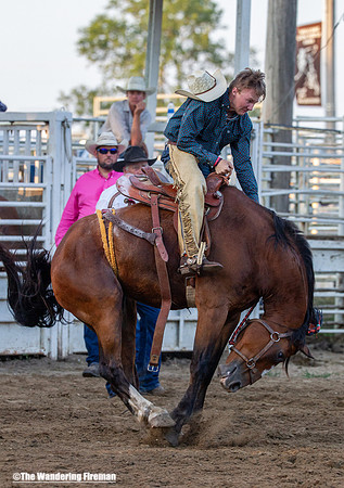 Saddle Bronc Riding at the Leon Iowa Rodeo