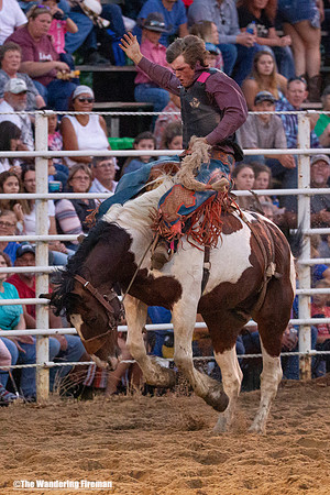 Saddle Bronc Riding at the Leon Iowa Rodeo