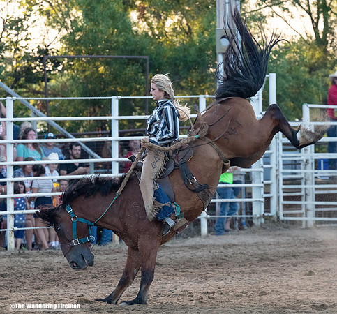 Saddle Bronc Riding at the Leon Iowa Rodeo