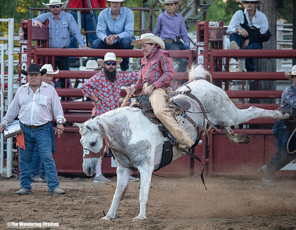 Saddle Bronc riding at the Leon Iowa Rodeo