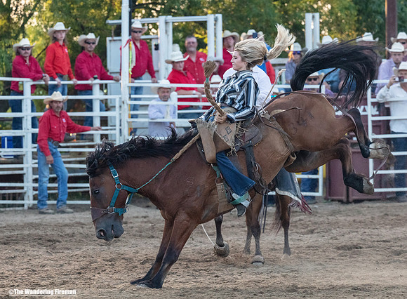 Saddle Bronc Riding at the Leon Iowa Rodeo