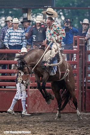 Saddle Bronc Riding at the Leon Iowa Rodeo
