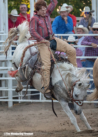 Saddle Bronc Riding at the Leon Iowa Rodeo