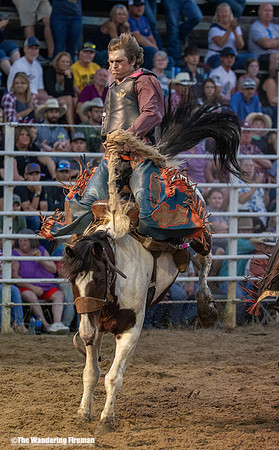 Saddle Bronc Riding at the Leon Iowa Rodeo