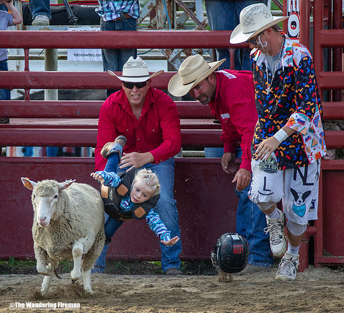 Leon Iowa annual rodeo children critter scramble